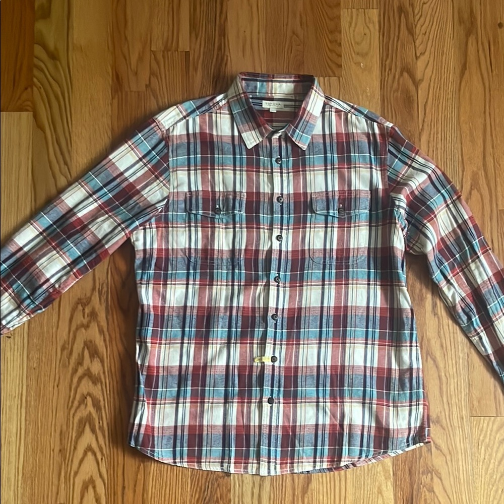 Sonoma lifestyle button down flannel shirt size XL